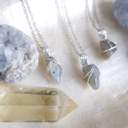 Free-form Labradorite Necklace