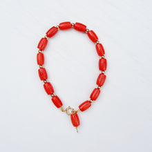 Red Coral Crystal Bracelet