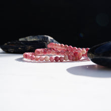 Pink Rhodonite Crystal Bracelet