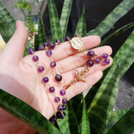 Rosary Necklace - 10k Gold Filled | Round Beads | Customized