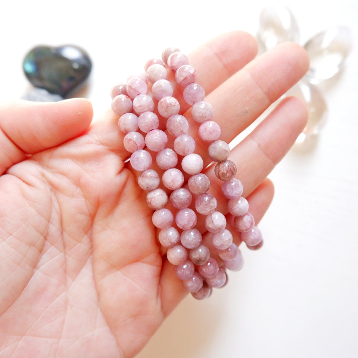 Kunzite Crystal Bracelet