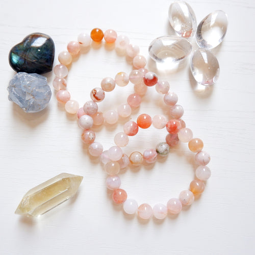 Sakura Agate Crystal Bracelet