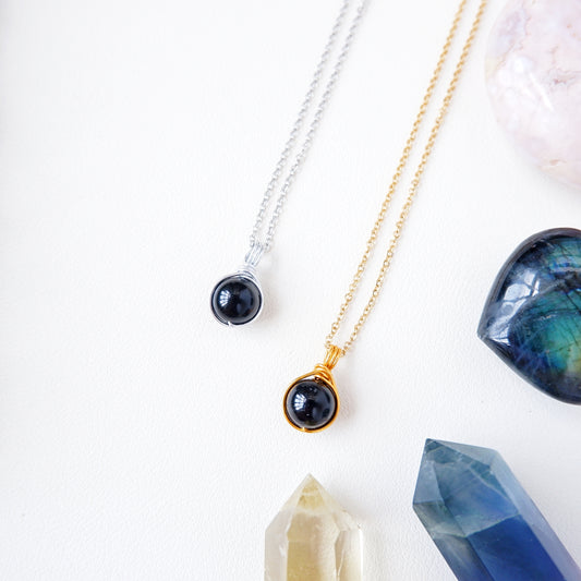 Dew Necklace - Black Tourmaline