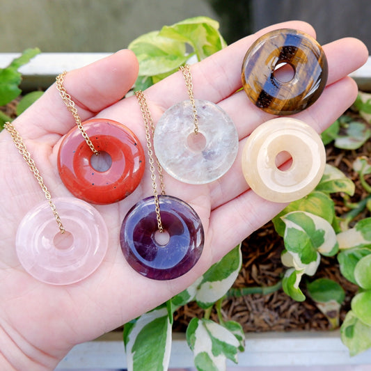 Donut Crystal Necklace