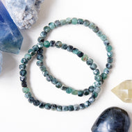 Emerald Cube Crystal Bracelet