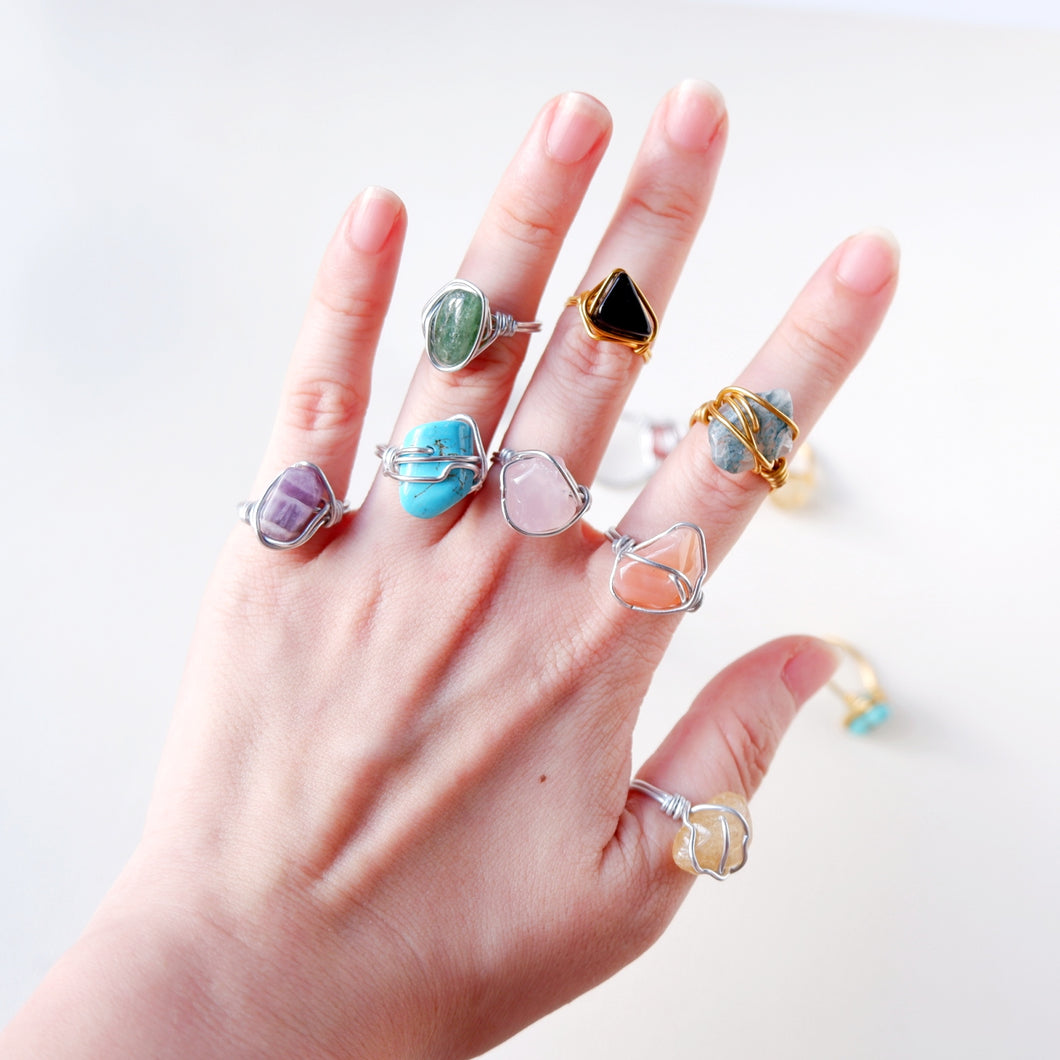 Free-form Crystal Rings