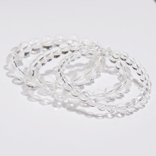 Clear Quartz Crystal Bracelet — Master Healer, Clarity & Amplification | Made by KCA