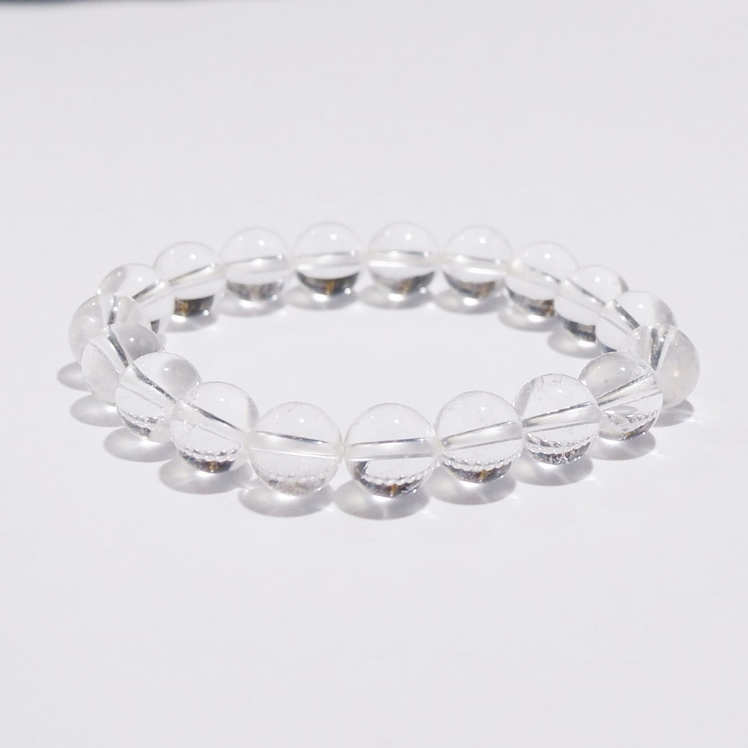 Clear Quartz Crystal Bracelet — Master Healer, Clarity & Amplification | Made by KCA
