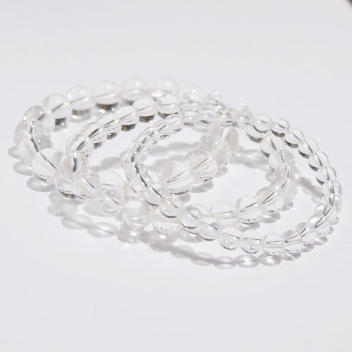 Clear Quartz Crystal Bracelet — Master Healer, Clarity & Amplification | Made by KCA