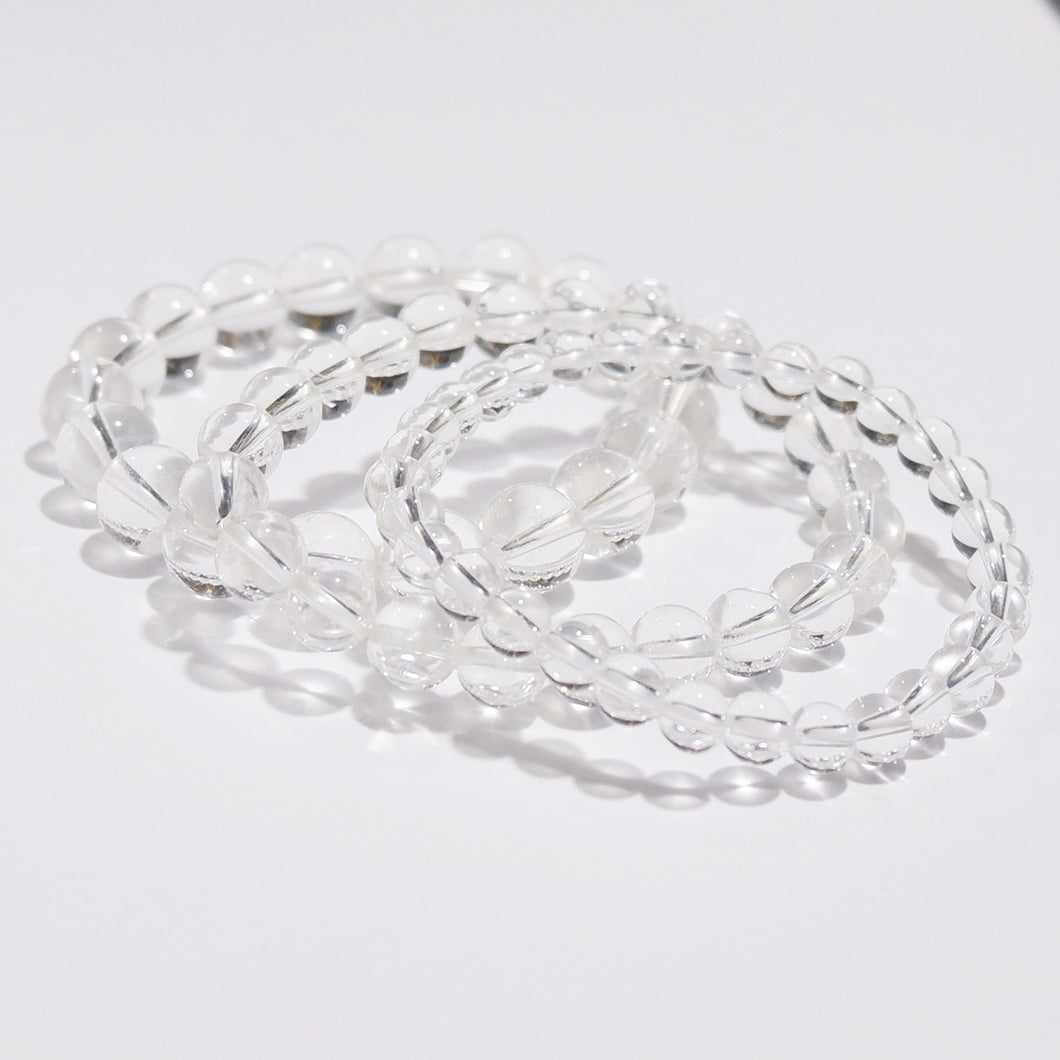 Clear Quartz Crystal Bracelet — Master Healer, Clarity & Amplification | Made by KCA