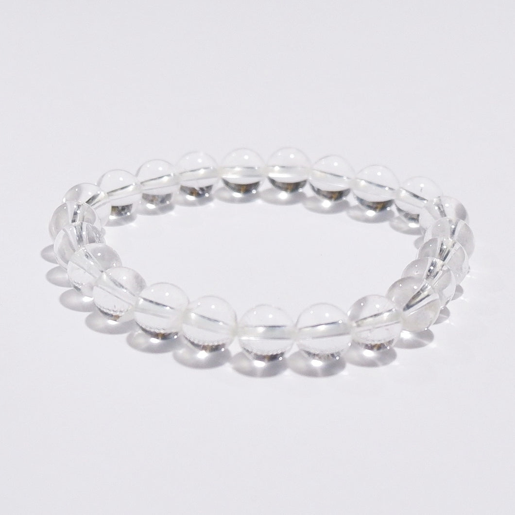 Clear Quartz Crystal Bracelet — Master Healer, Clarity & Amplification | Made by KCA