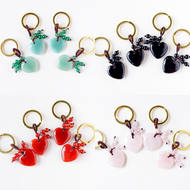 Heart Crystal Bag Charms