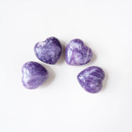 Lepidolite Heart Tumbled Stone