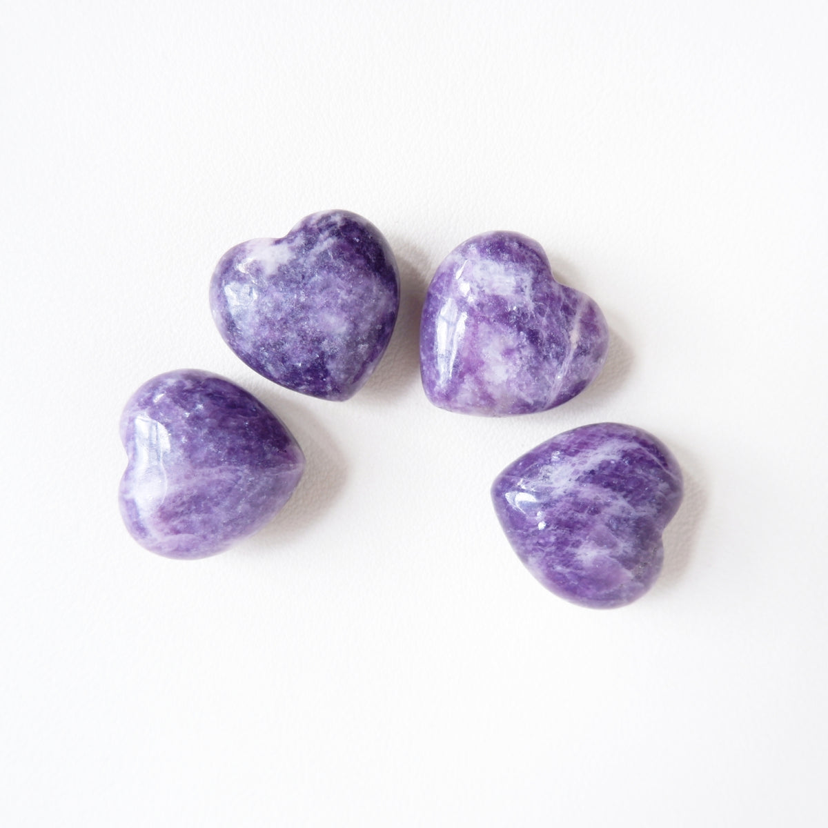 Lepidolite Heart Tumbled Stone