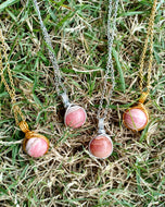 Dew Necklace - Rhodochrosite