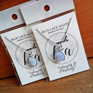 Blue Lace Agate Necklace