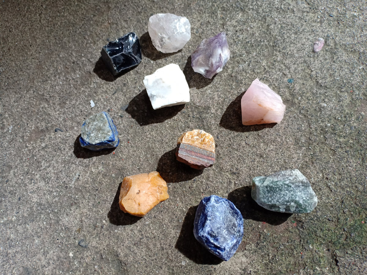 Beginner's Crystal Set - 10 Raw Crystal Set