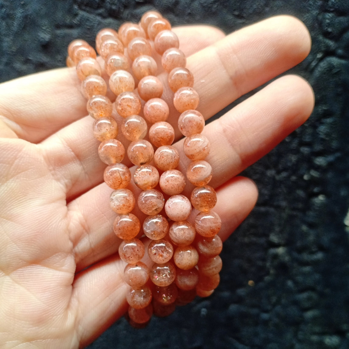 Russian Sunstone Crystal Bracelet - High Grade