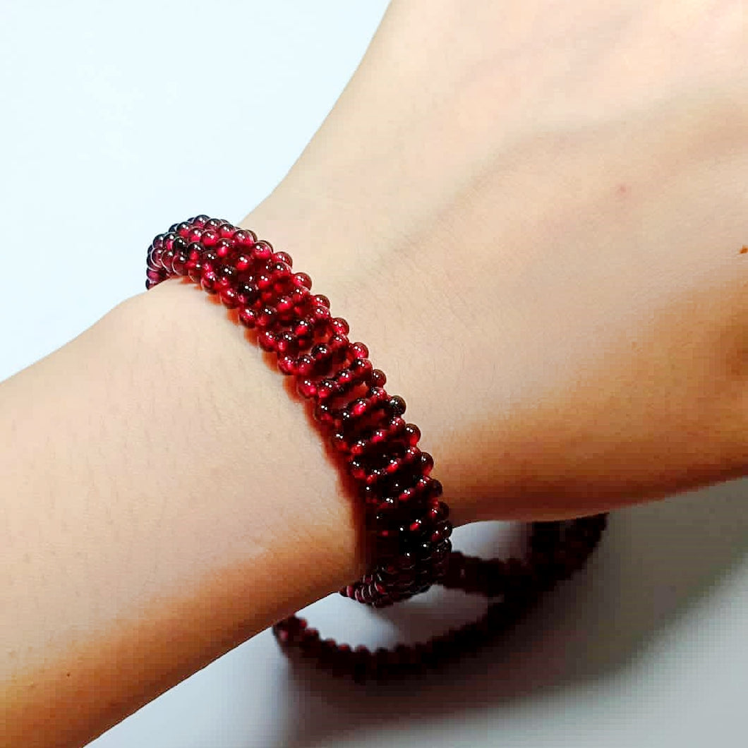 Garnet Band Bracelet
