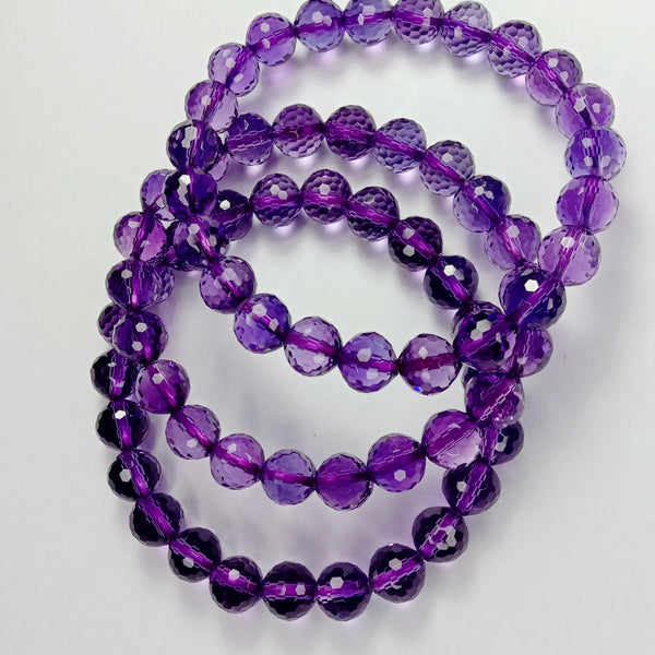 Amethyst Bracelet - 8mm High Grade