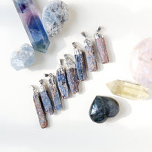 Blue and Green Kyanite Raw Pendant