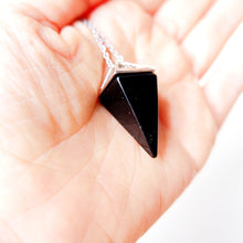 Onyx Pyramid Pendulum Necklace