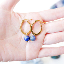 Star and Oval Earrings