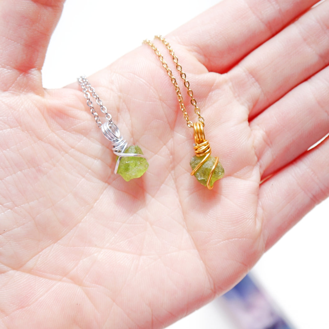 Free-form Peridot Necklace