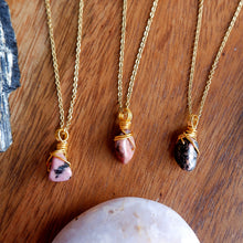 Rhodonite Free-form Necklace | Love and Compassion