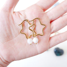 Star and Oval Earrings
