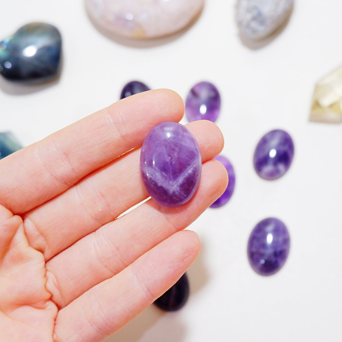 Amethyst Cabochon Crystal