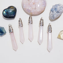 Rose Quartz Icicle Necklace - Pendant Series