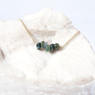 Gemstone Bar - Moss Agate