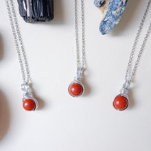 Dew Necklace - Red Jasper