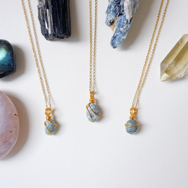 Free-form Larimar Necklace