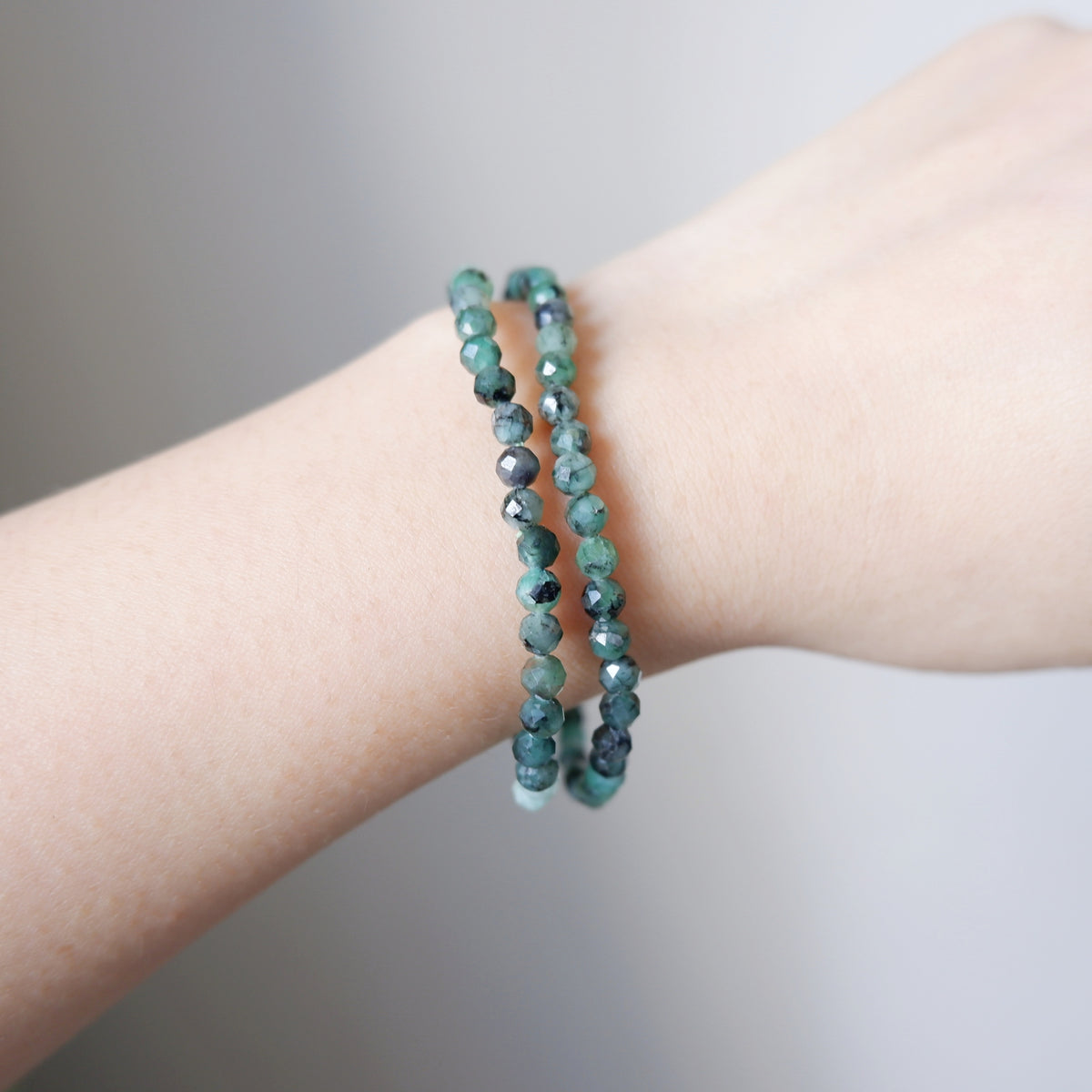 Emerald Crystal Bracelet - Faceted