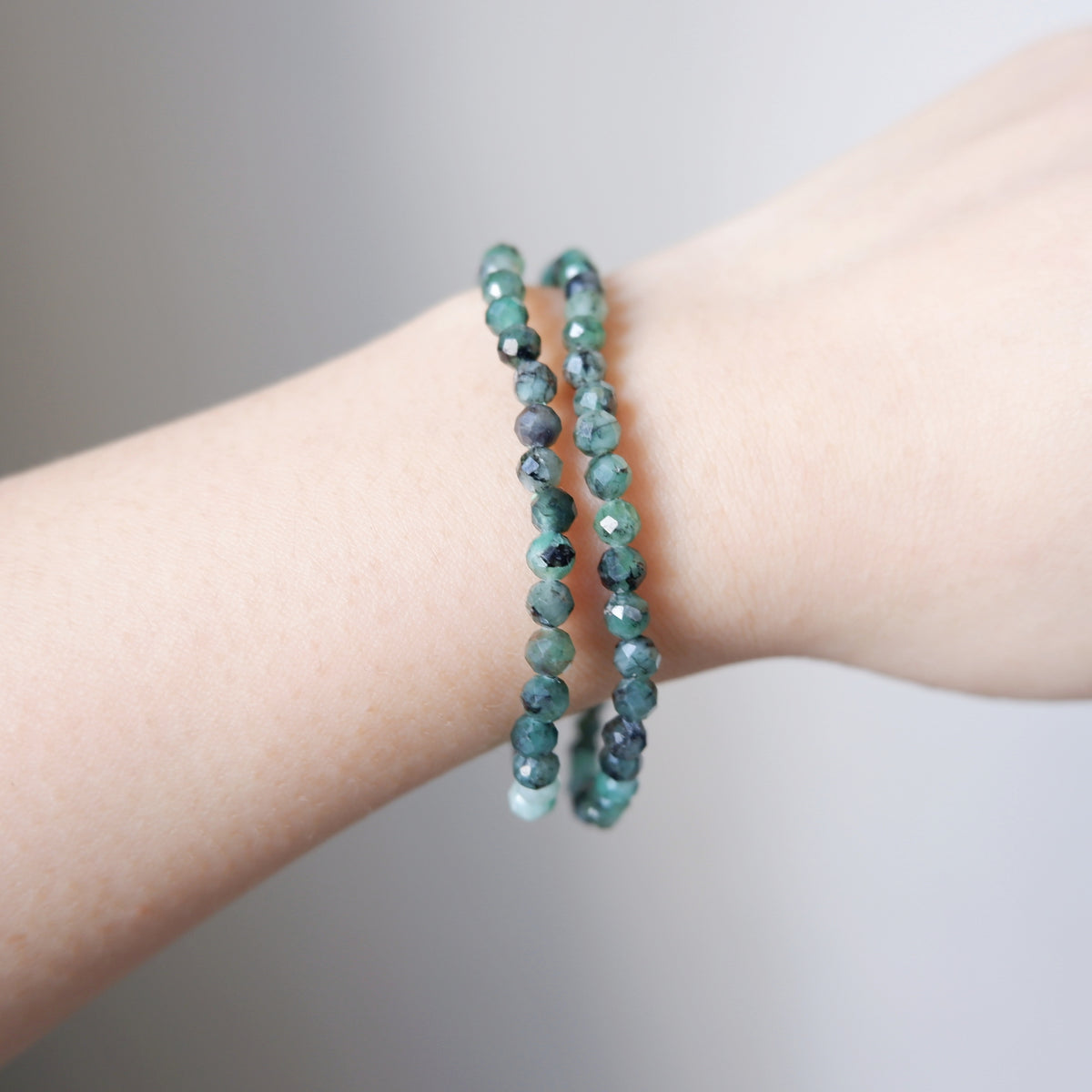 Emerald Crystal Bracelet - Faceted