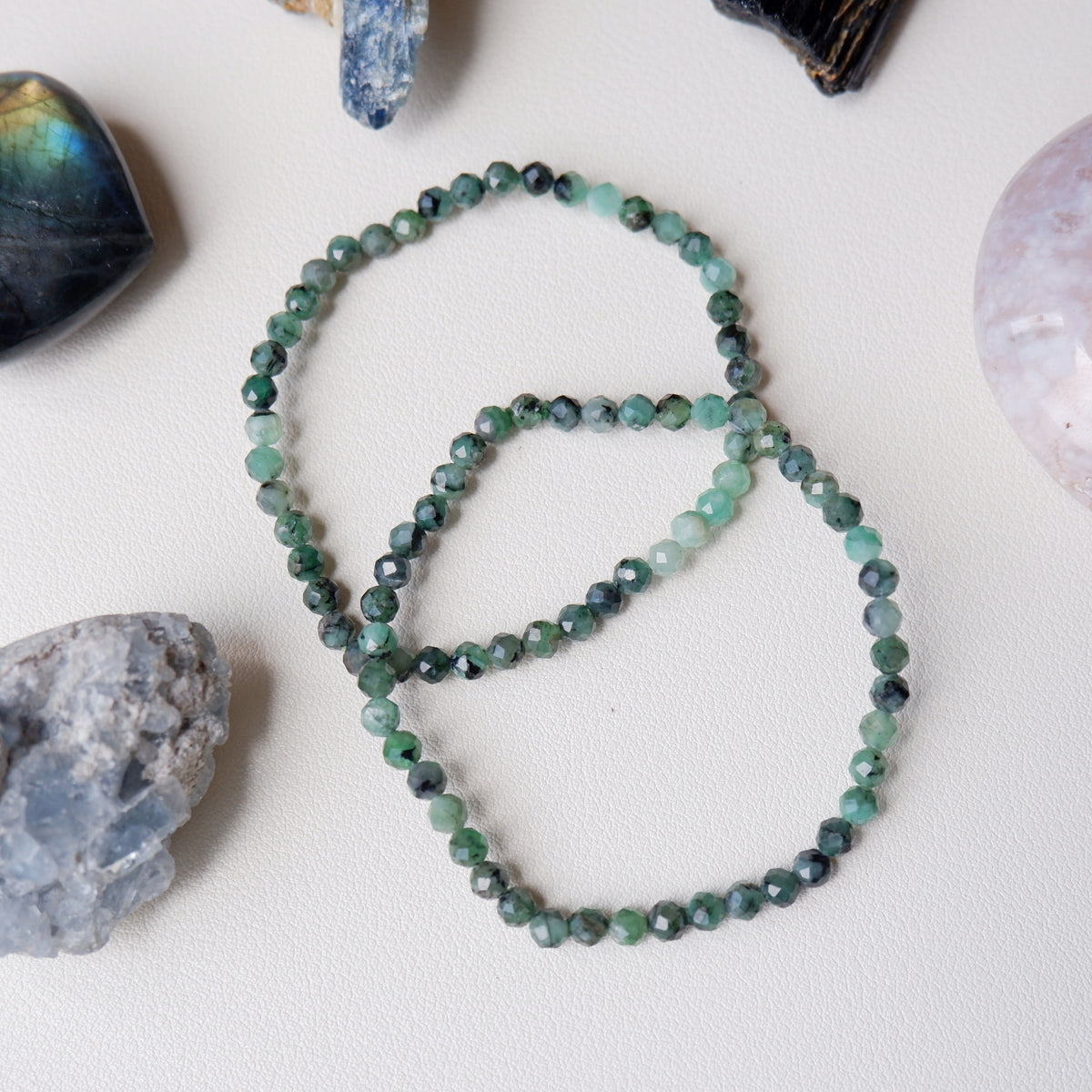 Emerald Crystal Bracelet - Faceted
