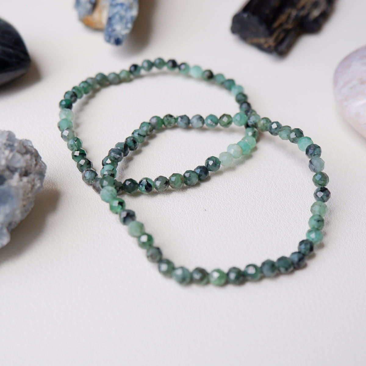 Emerald Crystal Bracelet - Faceted