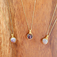 Dew Necklace - Botswana Agate