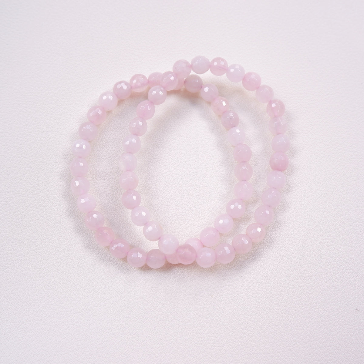 Rose Quartz Faceted Crystal Bracelet