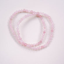 Rose Quartz Faceted Crystal Bracelet