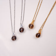 Dew Necklace - Smokey Quartz