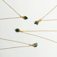 Free-form Moss Agate Necklace